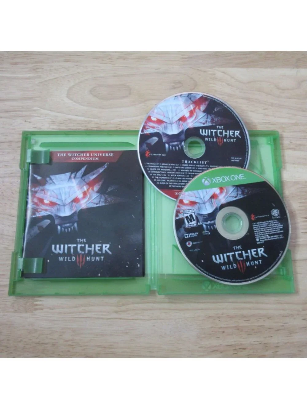 The Witcher 3: Wild Hunt - Microsoft Xbox One With Manual & Soundtrack